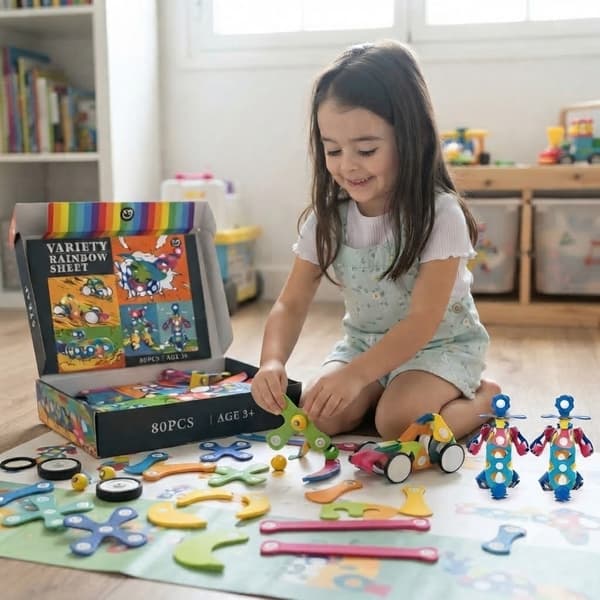 Set Magnético Flexible – 80 piezas