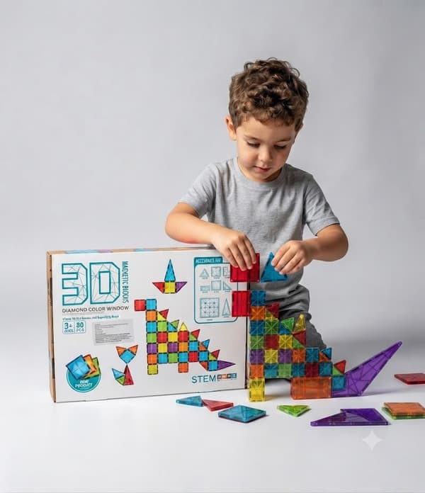 Set de construcción Magnético X 80 Unidades
