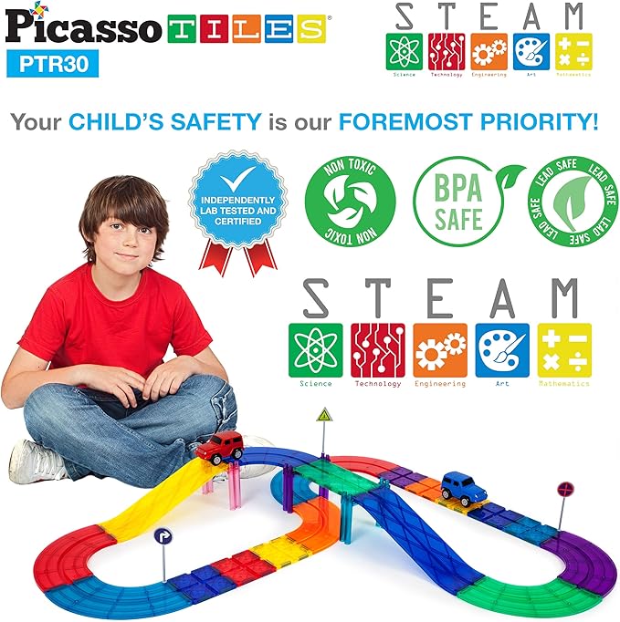 Pista de carros magneticos x 30 pcs - Imagen 2